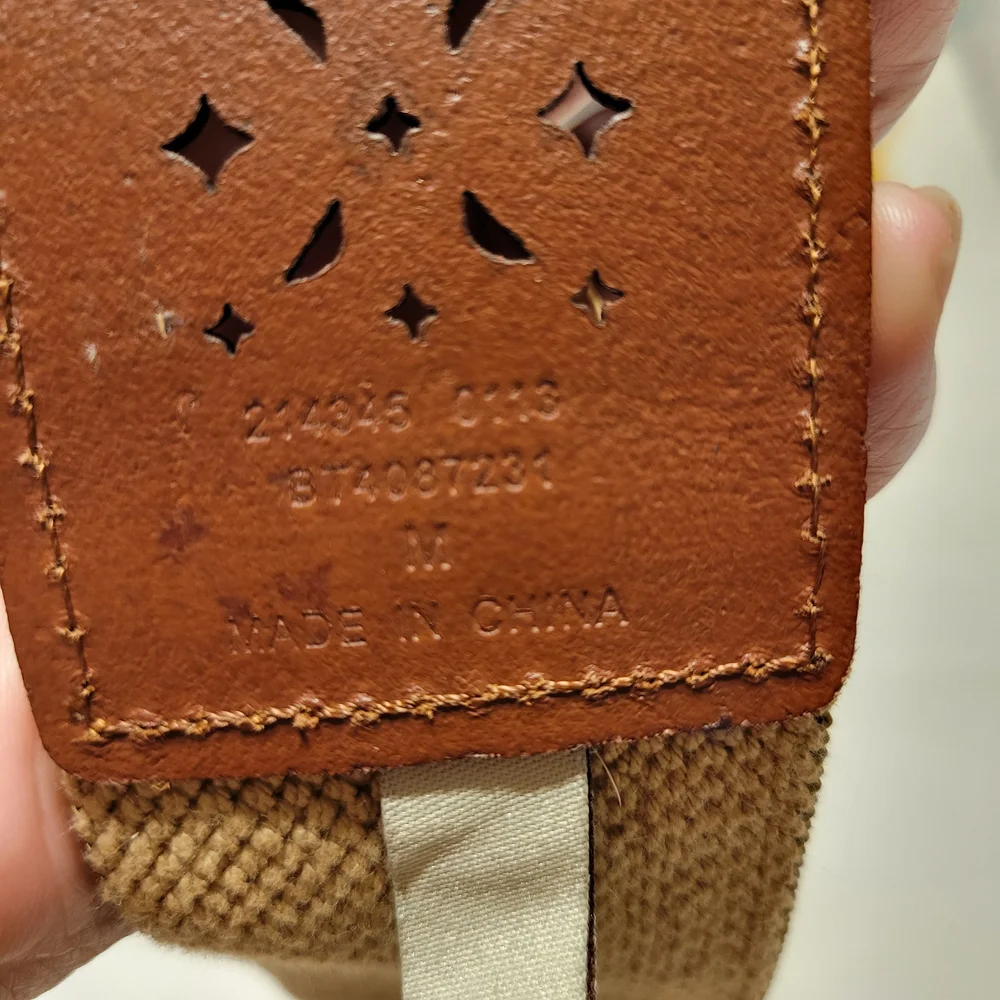 Fossil Brown Leather Strap with Cutout Design